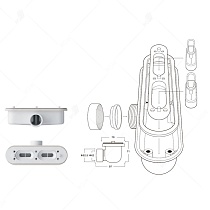 Поддон для душа RGW STL 14212710-01 100x70 белый