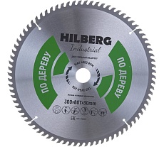 Диск пильный Industrial Дерево (300x30 мм; 80Т) Hilberg HW302