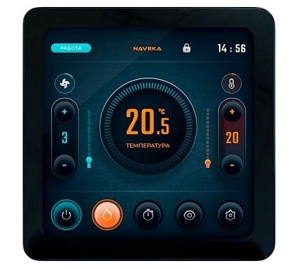 Установка вентиляционная приточная Naveka Node4 160(50m)/VEC(B190), E2(PTC) с пультом TS4 УН-00010441