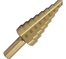 Сверло ступенчатое 6-20 мм, 8 ступеней, Р6М5К5 Волжский Инструмент 5036004