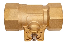 Двухходовой шаровой кран Techno 2040А латунный, под привод DN40, G1 1/2, КVS 25 640240-1