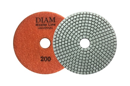 Круг алмазный гибкий шлифовальный АГШК Master Line Universal №200 (125х2.5 мм) Diam 645