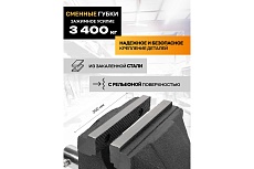 Тиски стальные усиленные поворотные с наковальней FORSTIME 8&quot;-200мм FT-6540908(59926)