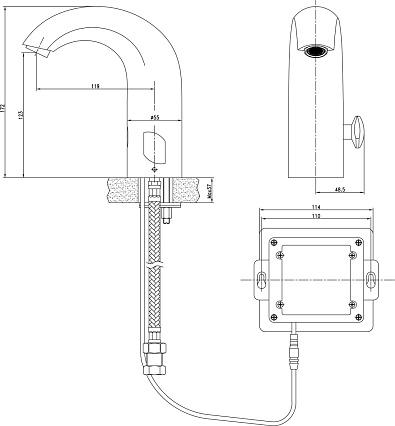 Смеситель для раковины Lemark Project LM4656CE