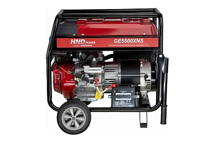 Бензиновый генератор HND GE 5500 XNS с двигателем Honda GE5500XNS