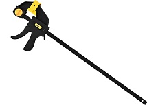 Быстрозажимная пистолетная струбцина Deli dl110118 450x70мм, стальная рама, пластиковые губки, макс.усилие до 750Н 112020