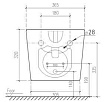 Подвесное биде Art&Max Maxima AM010BH