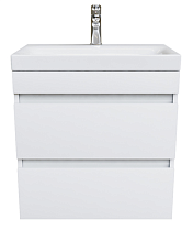 Мебель для ванной Iddis Zodiac 60 см подвесная с ящиками, белый