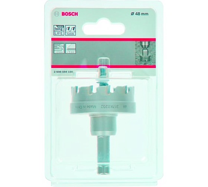 Коронка Precision for Sheet Metal с твердосплавными напайками 48 мм Bosch 2608594150