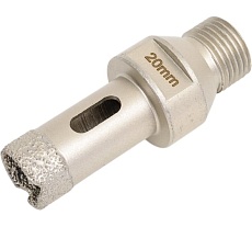 Коронка алмазная, вакуумное спекание (20х40 мм; 1/2&quot;; М14) TECH-NICK TUK 136.600.6676