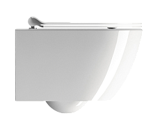 Подвесной унитаз GSI Pura 8816FR211 с креплением 50x36 безободковый, белый