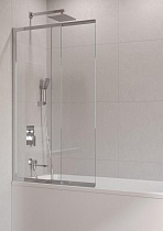 Шторка для ванны Cezares SLIDER-FIX-VF-11-100/150-C-Cr 100x150 прозрачная, хром