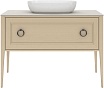 Тумба с раковиной Kerama Marazzi Plaza Classic 120 см, 1+1 ящик, капучино