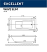 Акриловая ванна Excellent Wave Slim 180x80