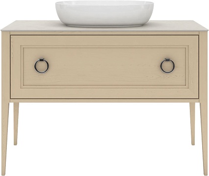 Тумба с раковиной Kerama Marazzi Plaza Classic 120 см, 1+1 ящик, капучино