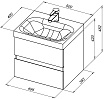 Мебель для ванной Aquanet Беркли 50 см белый глянец