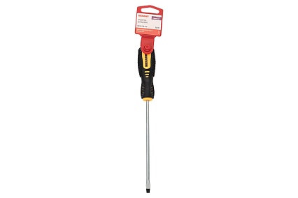 Шлицевая отвертка Rexant SL 5х150 мм, двухкомпонентная рукоятка 12-6428