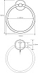 Вешалка для полотенец Bemeta Omega 104104062 кольцо, хром