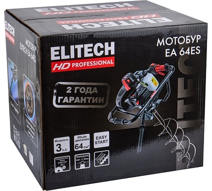Мотобур бензиновый Elitech EA 64ES HD 211236