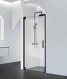 Душевая дверь BelBagno MARMI-B-1-90-C-NERO 90x195 прозрачная, черный