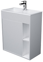Мебель для ванной 1MarKa Lido 60 см подвесная белый глянец