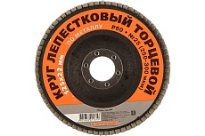 Круг лепестковый торцевой по металлу 125x22 мм, P60 Santool 060203-125-060