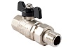 Шаровой кран PROFACTOR с полусгоном PF STRONG ручка бабочка в/н 1/2 дюйма PF UBV 278