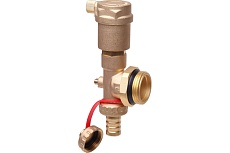 Торцевая секция Danfoss FHF-EA с автоматическим воздухоотводчиком и сливным краном 088U0785