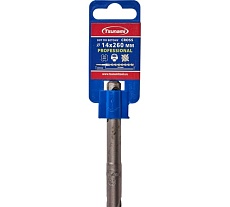 Бур по бетону Tsunami PROFESSIONAL Cross 14х260/205 мм, SDS-plus T10610300014260