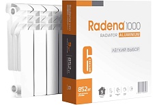 Алюминиевый радиатор Radena R 1000 350/100 10 секций 009010707