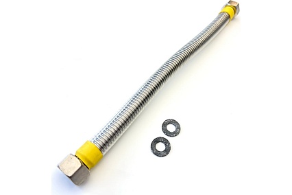Сильфон для газа TUBOFLEX в оплетке ПВХ, 1/2", 0,6 м ВР/ВР 4829398