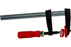Струбцина BESSEY из ковкого чугуна 150/50, усилие 5.5 кН, с деревянной рукояткой BE-TPN15B5BE