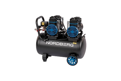 Компрессор безмасляный Nordberg 220В, ресив. 50л, 500 л/мин NCEO50/500