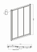 Душевой уголок Ambassador Forsa 120x90 17021103NX-90NX прозрачный, хром