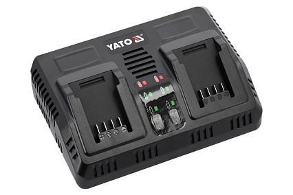 Двойное зарядное устройство Yato 18 В, 2.2 А YT-828499