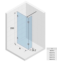 Душевая перегородка Riho Scandic S402 100x200