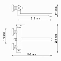 Смеситель универсальный WasserKRAFT Berkel 4802L