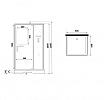 Душевая кабина Niagara Standart ST90/15Q/BK 90x90 стекло прозрачное, без крыши, без г/м