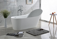 Ванна из искусственного камня Timo Kirsti KIRSTI1785R 178x76 см белый матовый