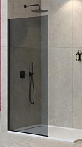 Душевая перегородка Cezares LIBERTA-L-1-TB-90-GR-NERO 90x195 графит, профиль черный