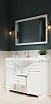 Мебель для ванной 1MarKa Прованс 80Н, белый глянец