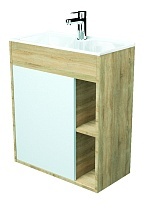 Мебель для ванной 1MarKa Lido 60 см подвесная дуб сонома