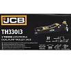 Подкатной гидравлический домкрат JCB 3 т, 75-505 мм JCB-TH33013(56953)