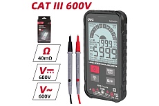 Многофункциональный цифровой мультиметр Deli DL334504 (напряжение 0.06-600 В, сила тока 0.006-0.6 А, сопротивление 60 МОм) 134672