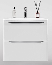 Тумба с раковиной Style Line Марелла Люкс Plus 60 см подвесная, белый глянец