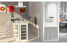 Настенный двухконтурный традиционный газовый котел Ariston CARES X 24 CF NG 3300888