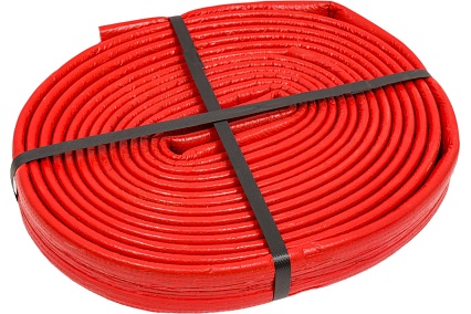 Теплоизоляция для труб K-FLEX PE COMPACT в красной оболочке 28/4 бухта 10м R040282103PECR