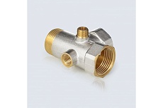 Штуцер пятивыводной Aquasfera 3x1&quot;+2x1/4&quot; латунь никелированная 9036-02 215-0216