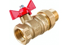 Шаровой для воды Valfex американка, 3/4&quot; ВР/НР ручка-бабочка VF.227.LB1.034.Bir
