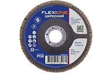 Круг лепестковый конический Цирконий 125x22 мм, Р120 Flexione 10000448